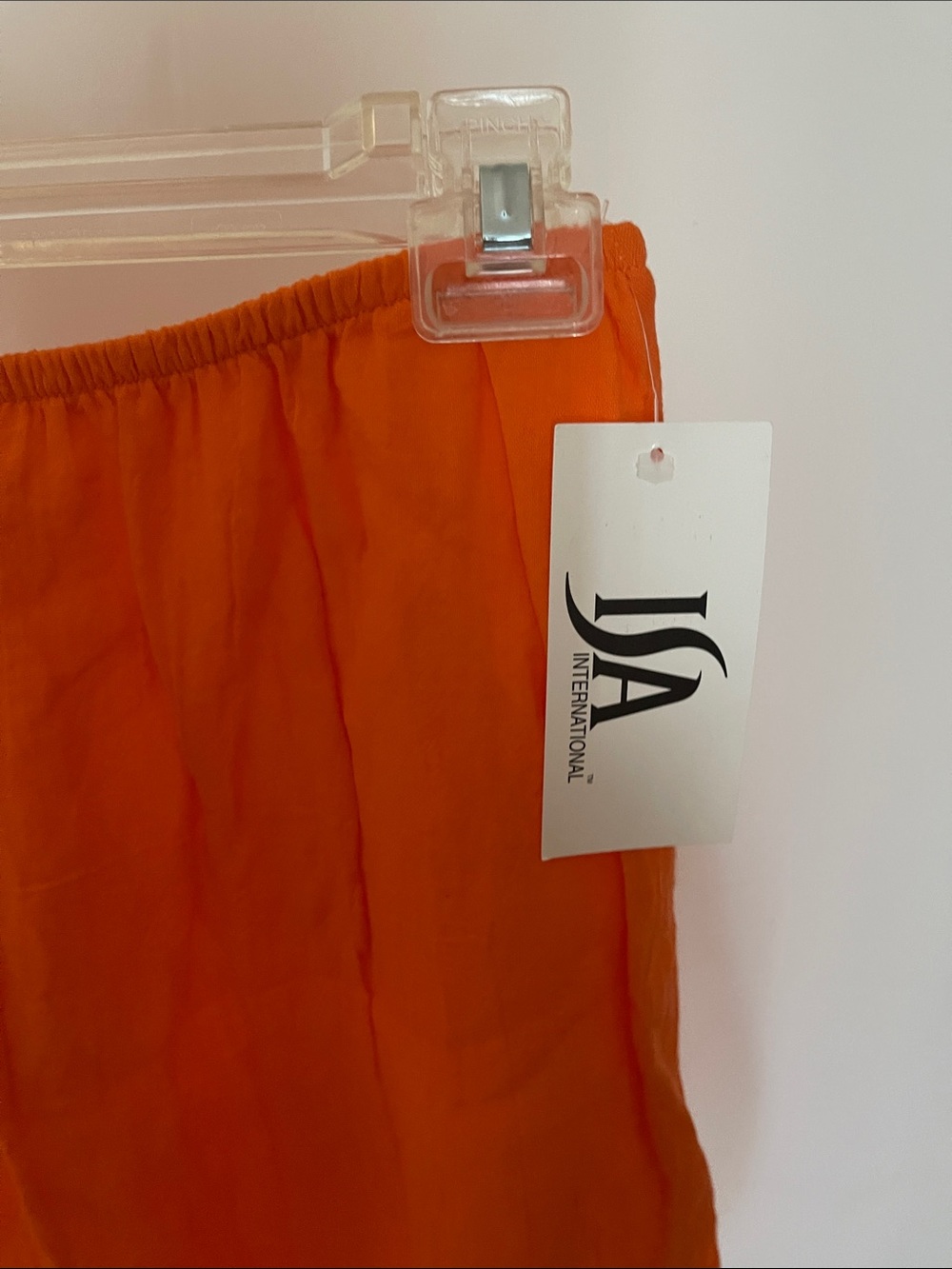 Orange Layered High-Low Maxi Skirt - Picture 6 of 8